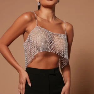 Val Embellished Crop Top