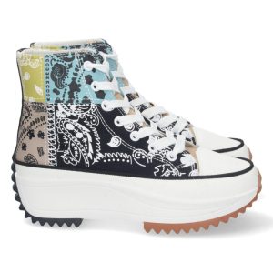 Zapatilla plataforma psicodélica negra
