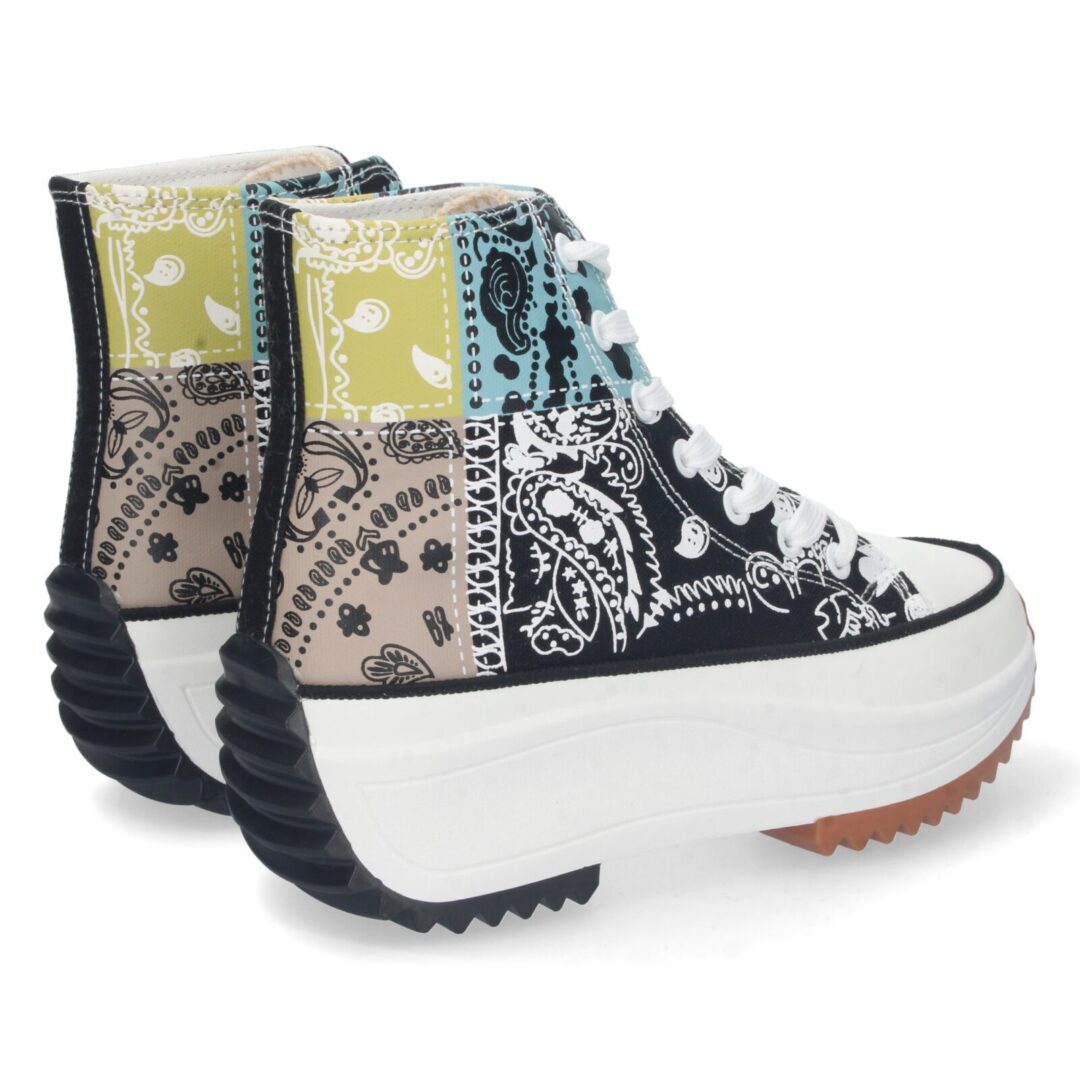 Zapatilla plataforma psicodélica negra - Imagen 5
