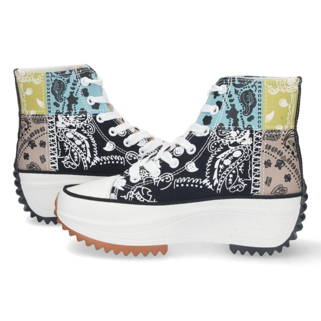 Zapatilla plataforma psicodélica negra - Imagen 6