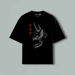 Playera Classic Oversize Demonio Gris