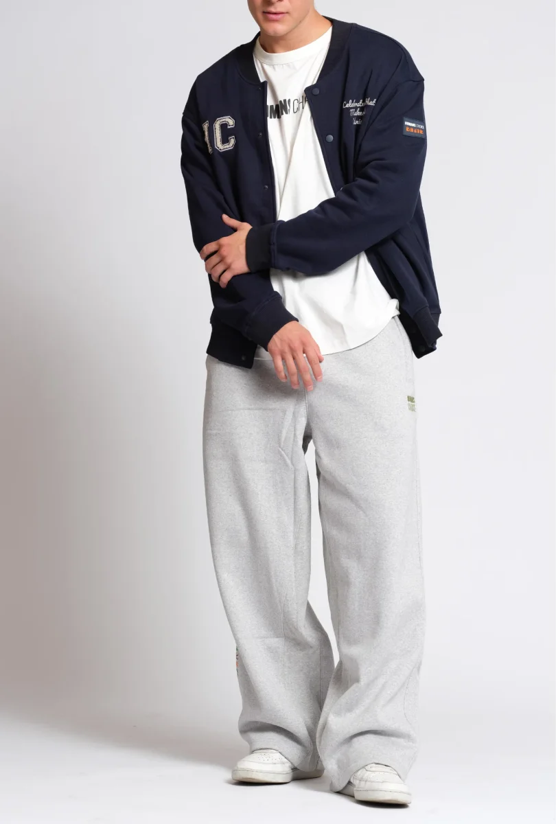 Ash Grey Wide Leg Jogger - Imagen 3