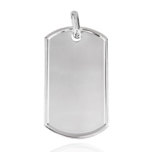 «MILITAR II» colgante chapa Plata