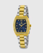 Reloj de mujer con correa de acero bicolor y esfera azul marino B54263/6