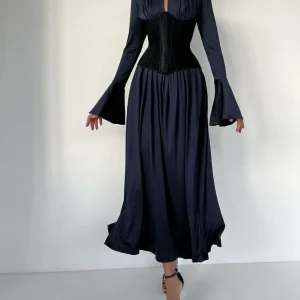 vestido largo milano
