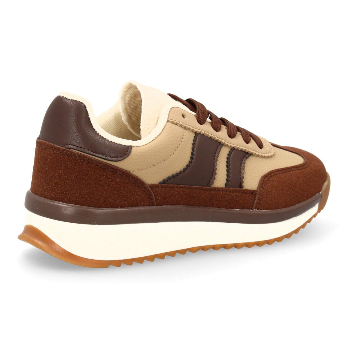 Zapatilla para mujer con suela dentada café - Imagen 5