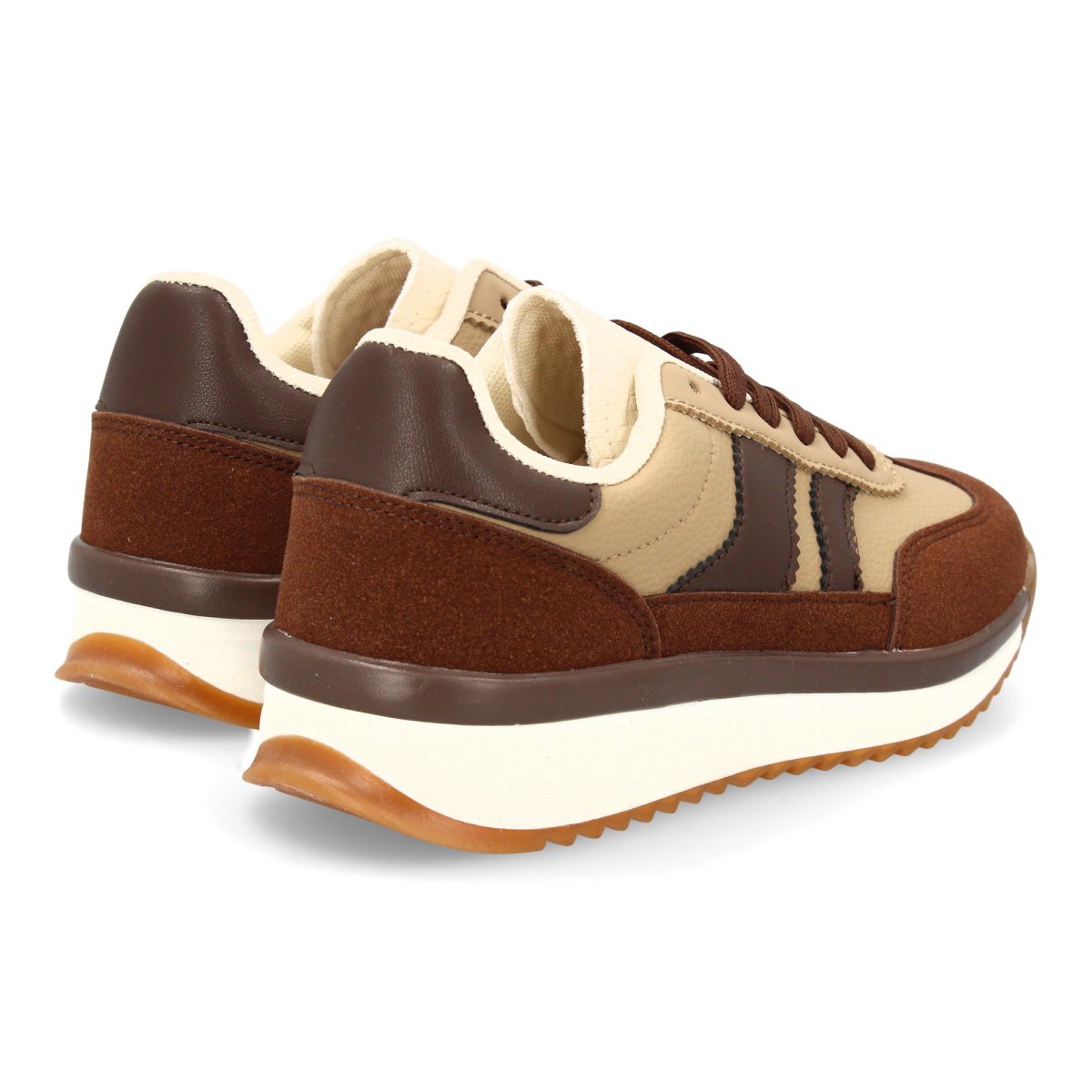 Zapatilla para mujer con suela dentada café - Imagen 6