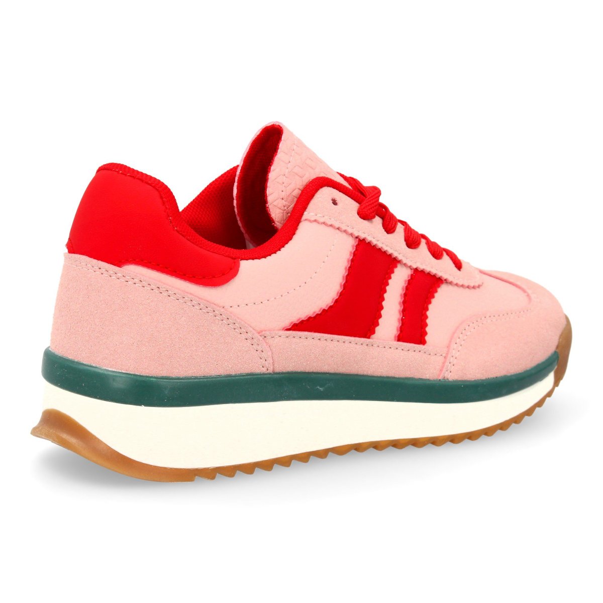 Zapatilla para mujer con suela dentada rojo - Imagen 5