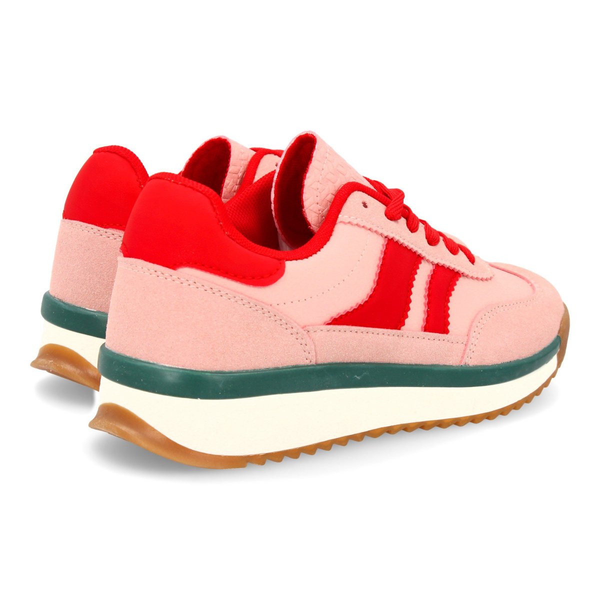 Zapatilla para mujer con suela dentada rojo - Imagen 6