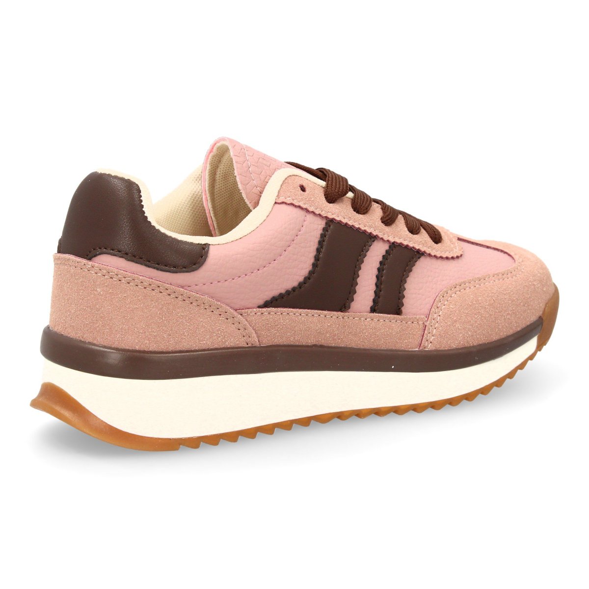 Zapatilla para mujer con suela dentada rosa - Imagen 5
