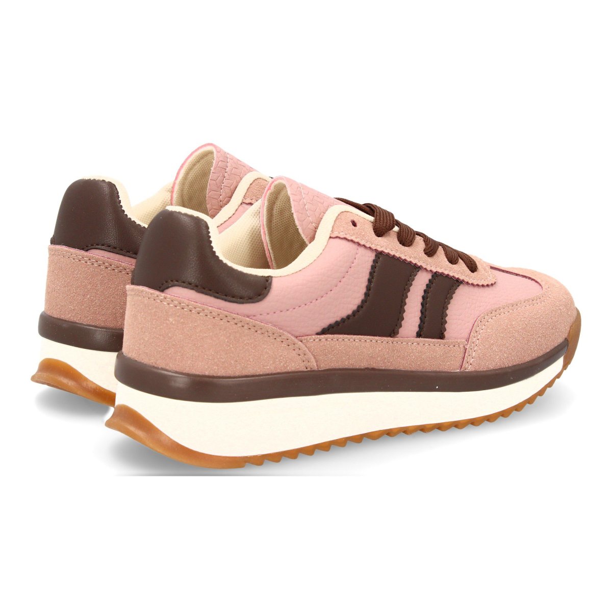 Zapatilla para mujer con suela dentada rosa - Imagen 6