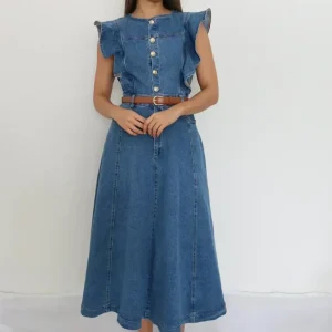vestido denim