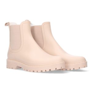 Botas Chelsea Beige Suela Gruesa