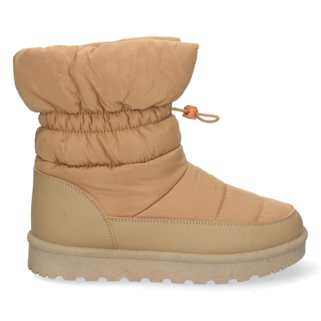 Bota apres ski beige acolchada - Imagen 3