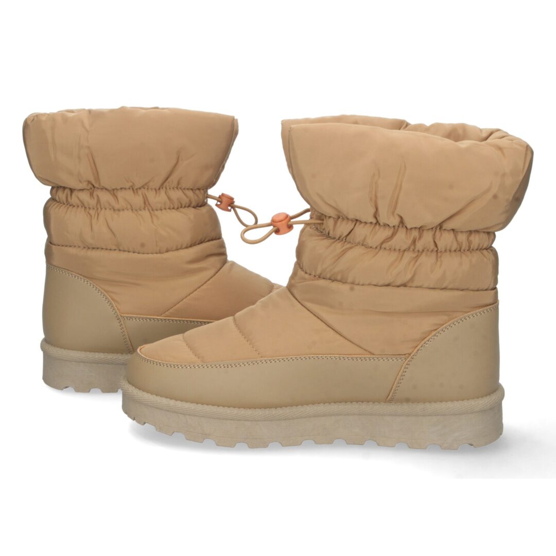 Bota apres ski beige acolchada - Imagen 6