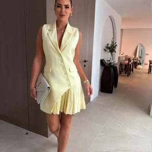 VESTIDO PLISADO LUMINARA