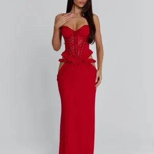BECK MAXI DRESS RED