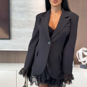 blazer encaje