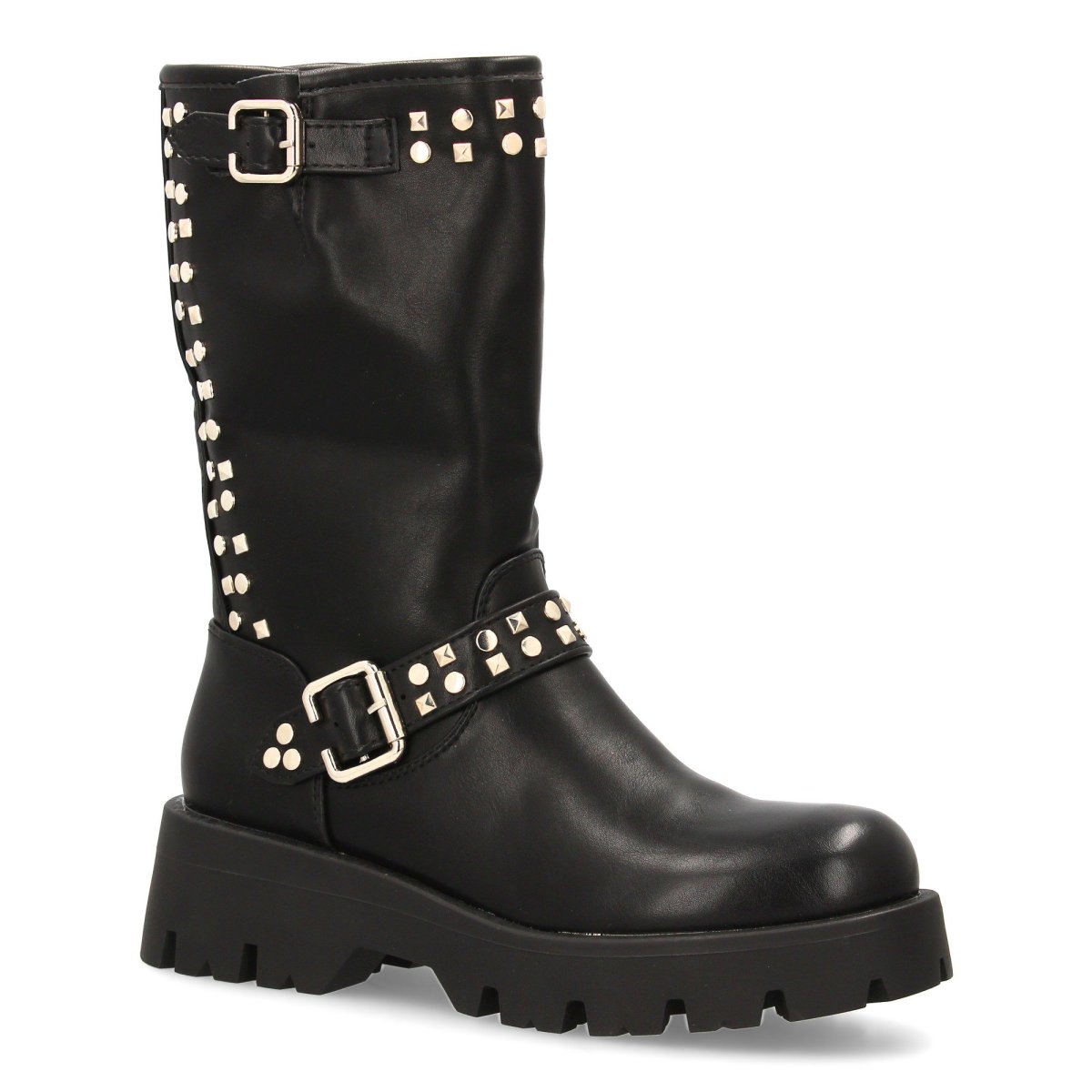 Bota tipo motera con tachuelas - Imagen 4