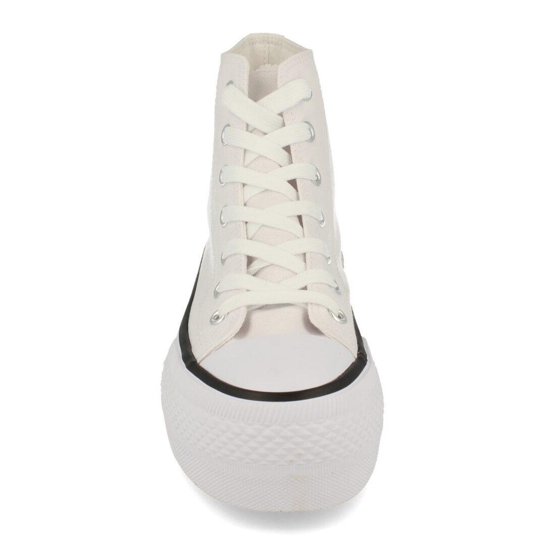 Zapatillas Blancas Plataforma Clásicas - Imagen 5