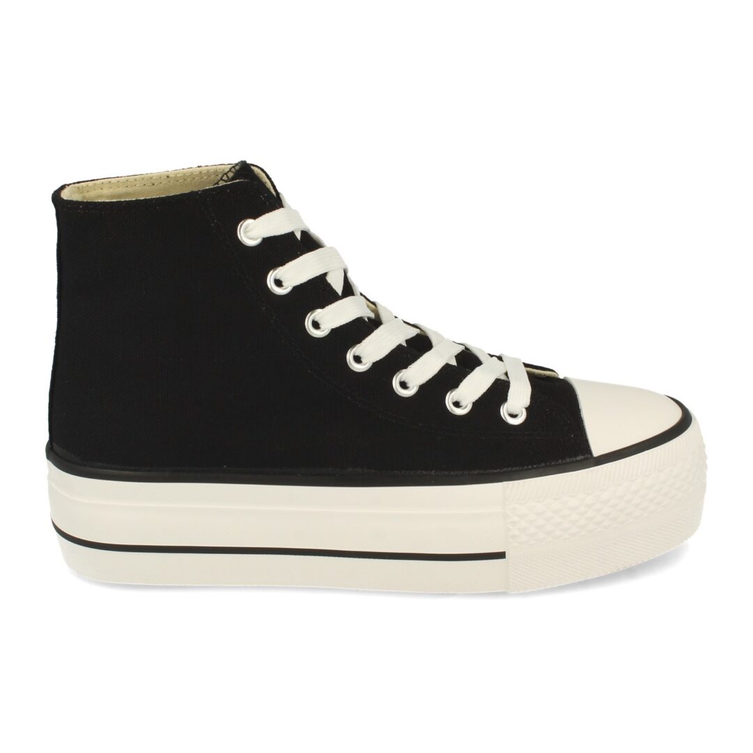 Zapatillas deportivas negras plataforma - Imagen 3