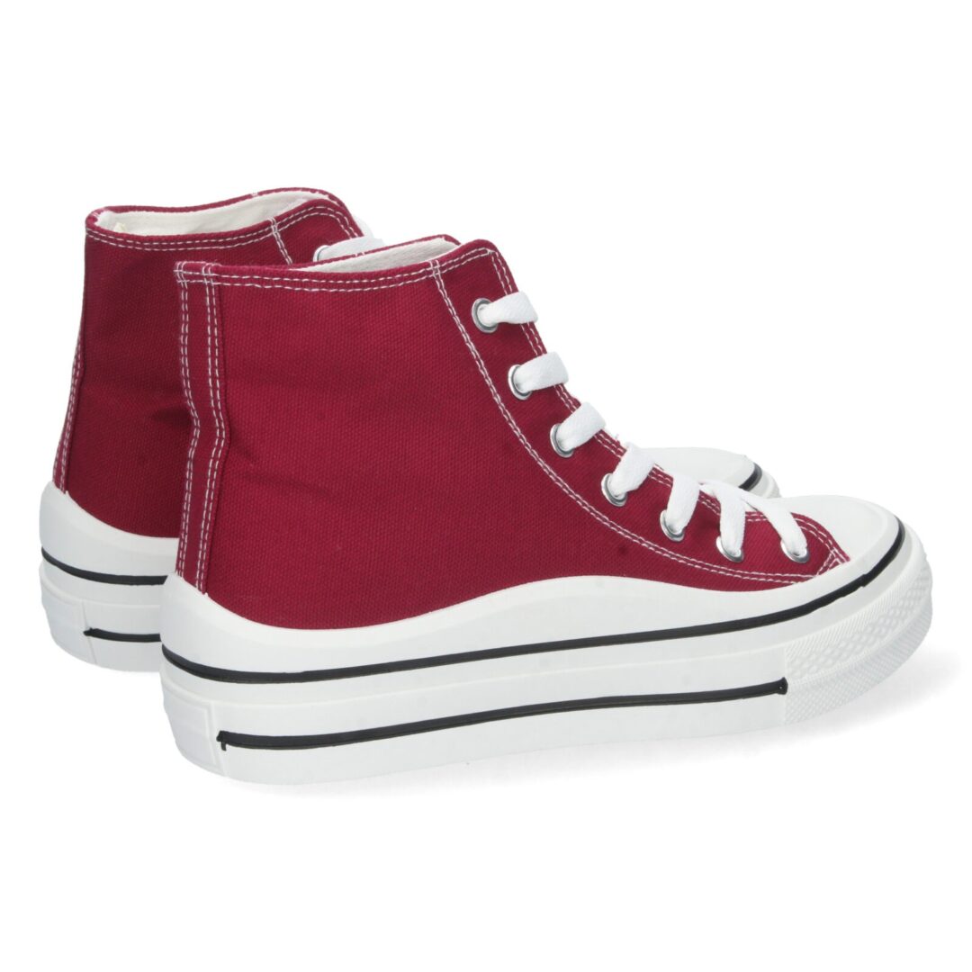 Zapatillas de bota burdeos - Imagen 5