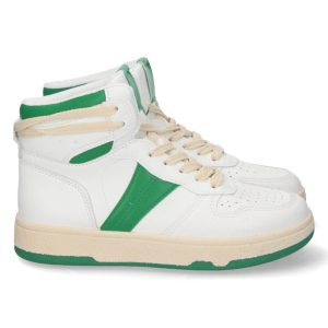 Zapatilla deportiva verde retro