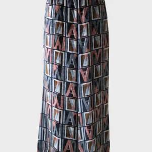 ANTONIO MARRAS pantalón ancho estampado zigzag terciopelo
