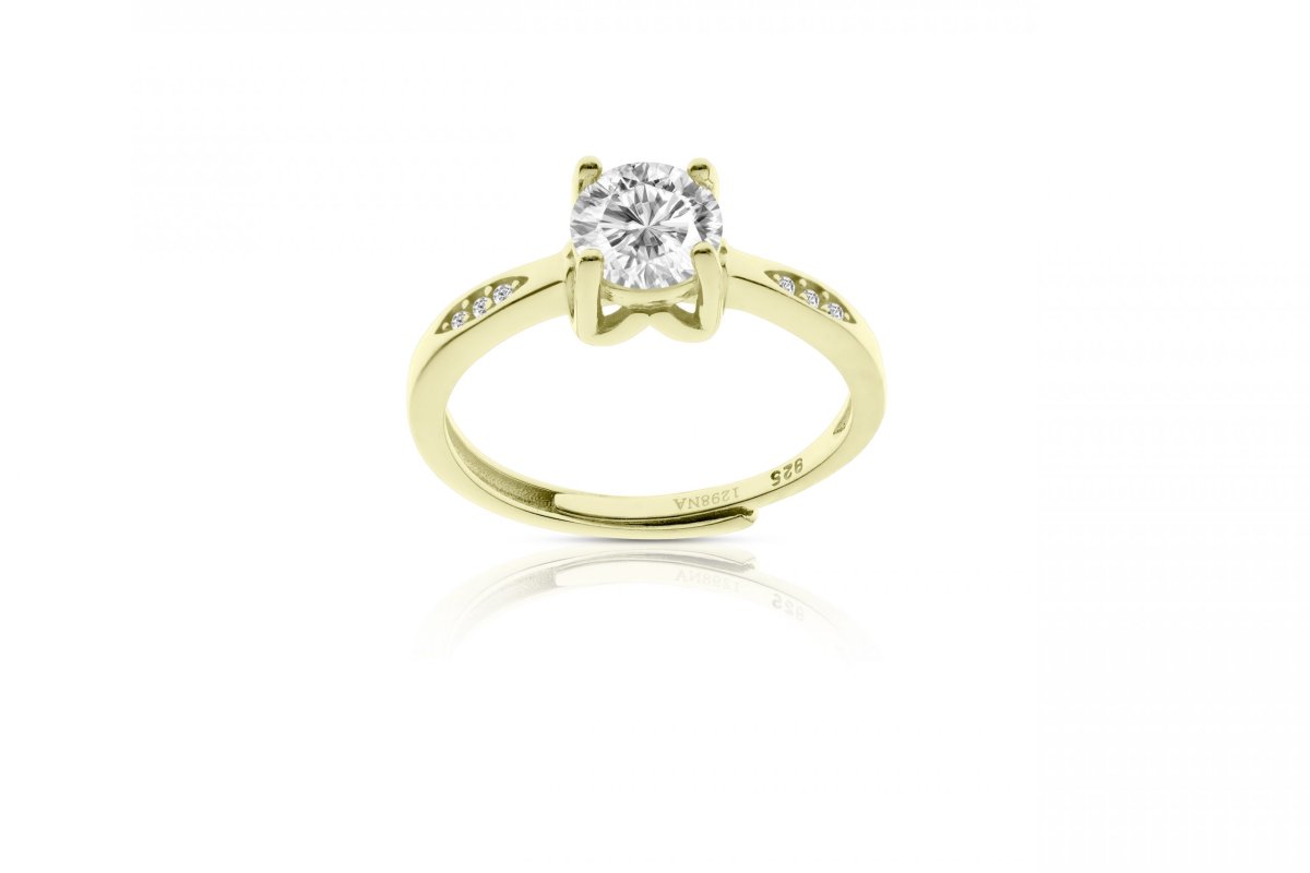 «ZINERVA» anillo plata ajustable - Imagen 2