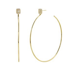 «ARIANNA» pendientes argollas plata