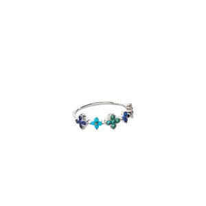 Anillo Fino BELOVED Multicolor Plata Agatha Paris