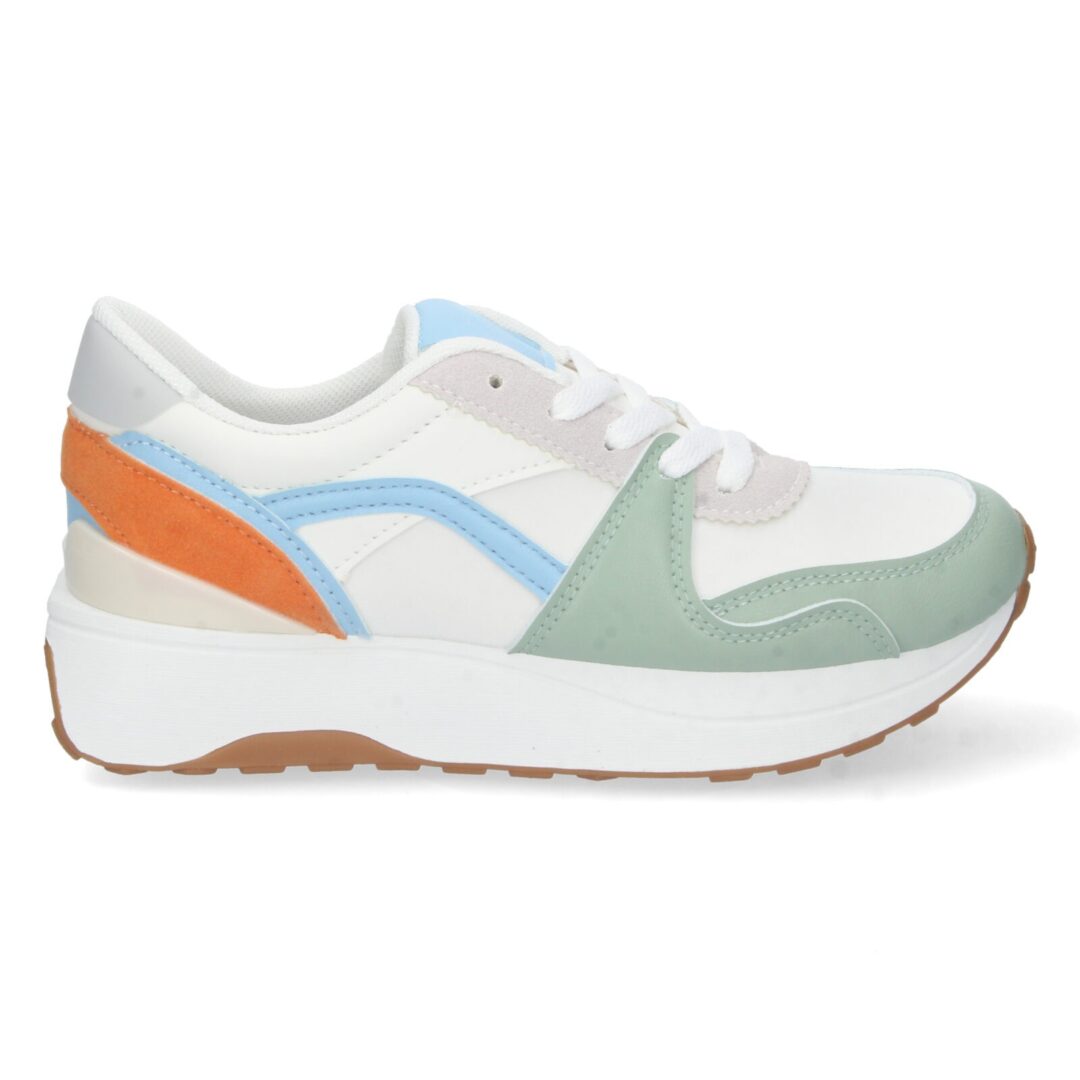Zapatilla deportiva blanca suela gruesa - Imagen 3