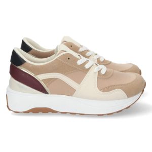 Zapatillas planas taupe deportivas