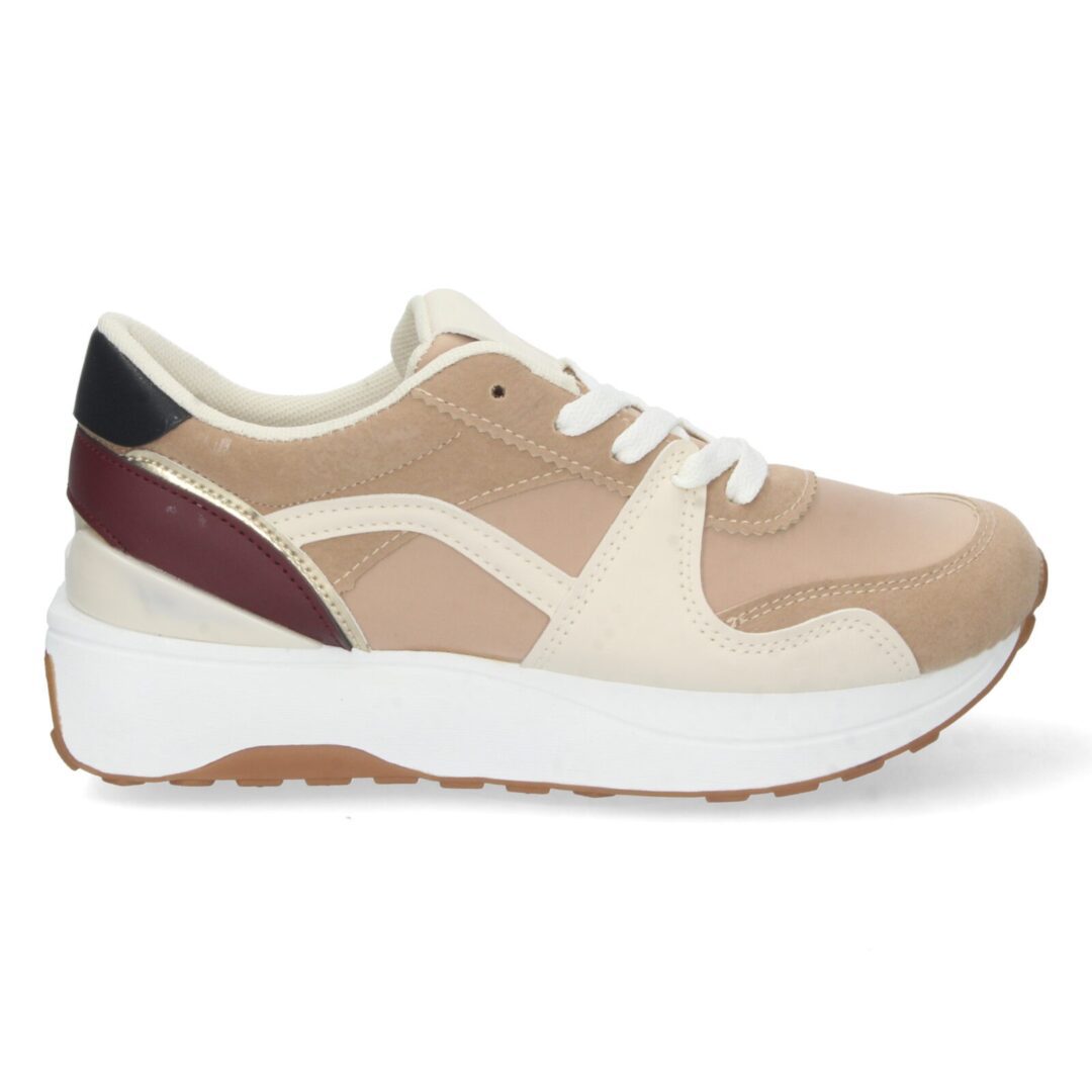 Zapatillas planas taupe deportivas - Imagen 3