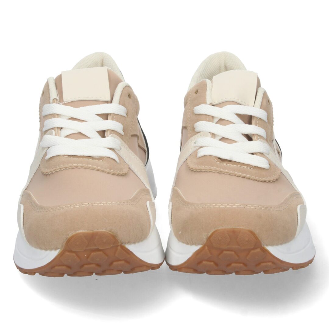 Zapatillas planas taupe deportivas - Imagen 4