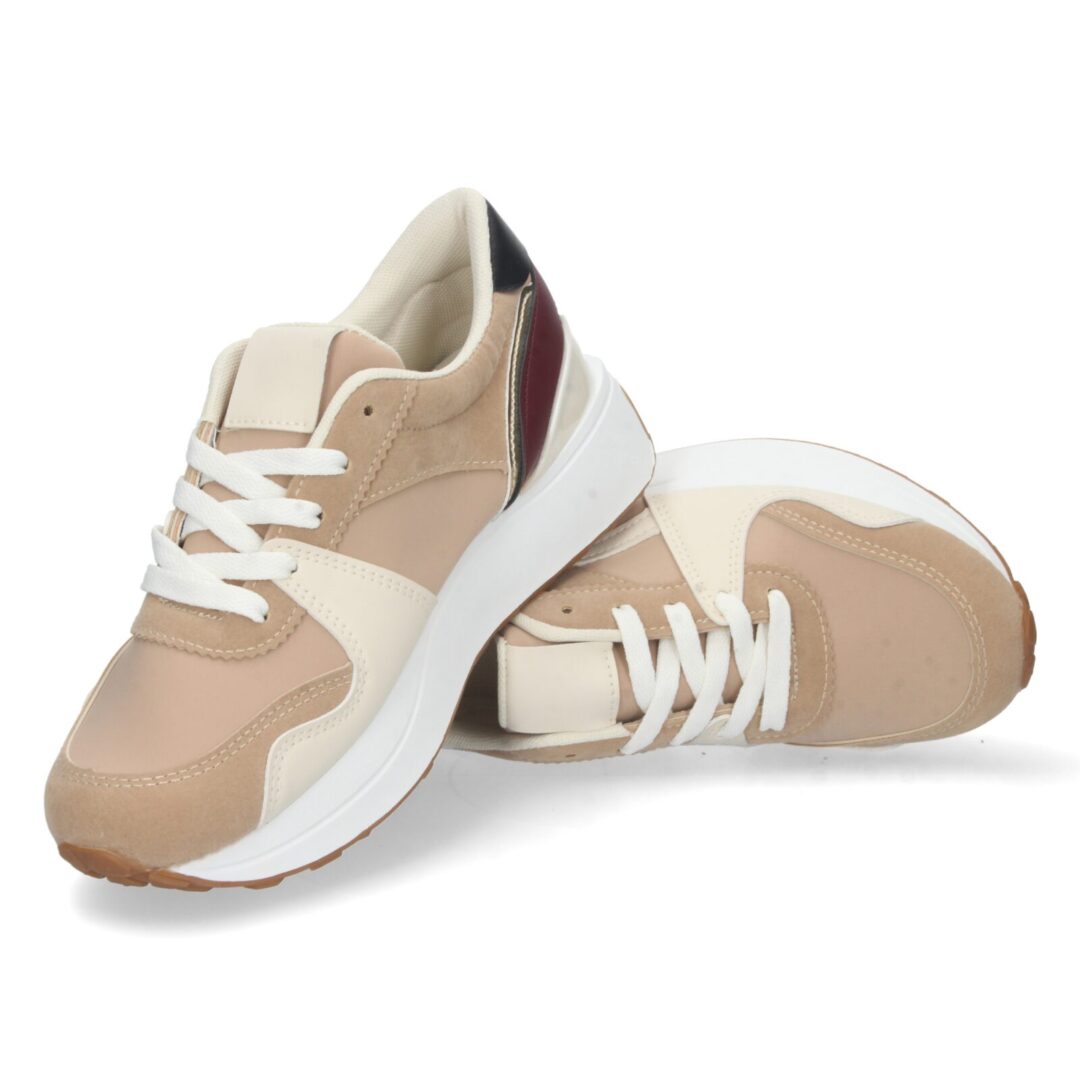 Zapatillas planas taupe deportivas - Imagen 6