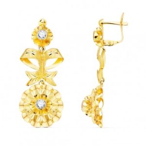 “FOLK” pendientes Oro 18K