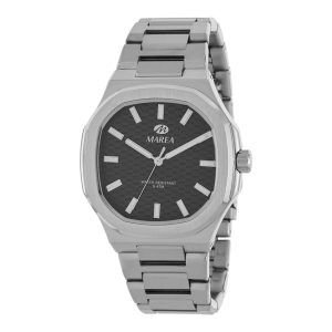 Reloj de hombre con correa de acero y esfera gris oscuro B54265/2
