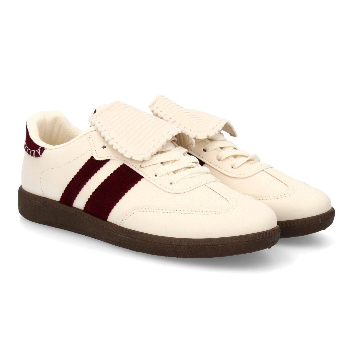 Zapatilla con lengüeta beige - Imagen 2
