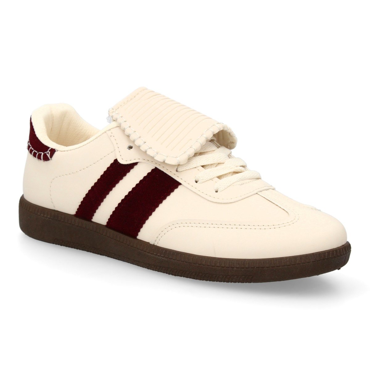 Zapatilla con lengüeta beige - Imagen 4