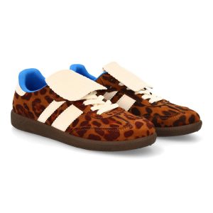Zapatilla con lengüeta leopardo