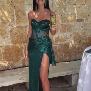 vestido largo enea