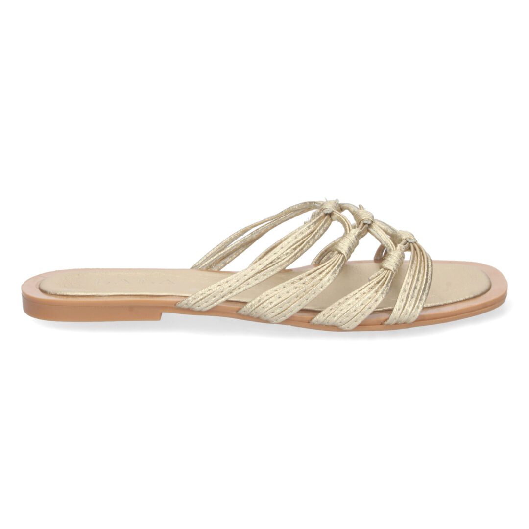Sandalias doradas entrelazadas - Imagen 3