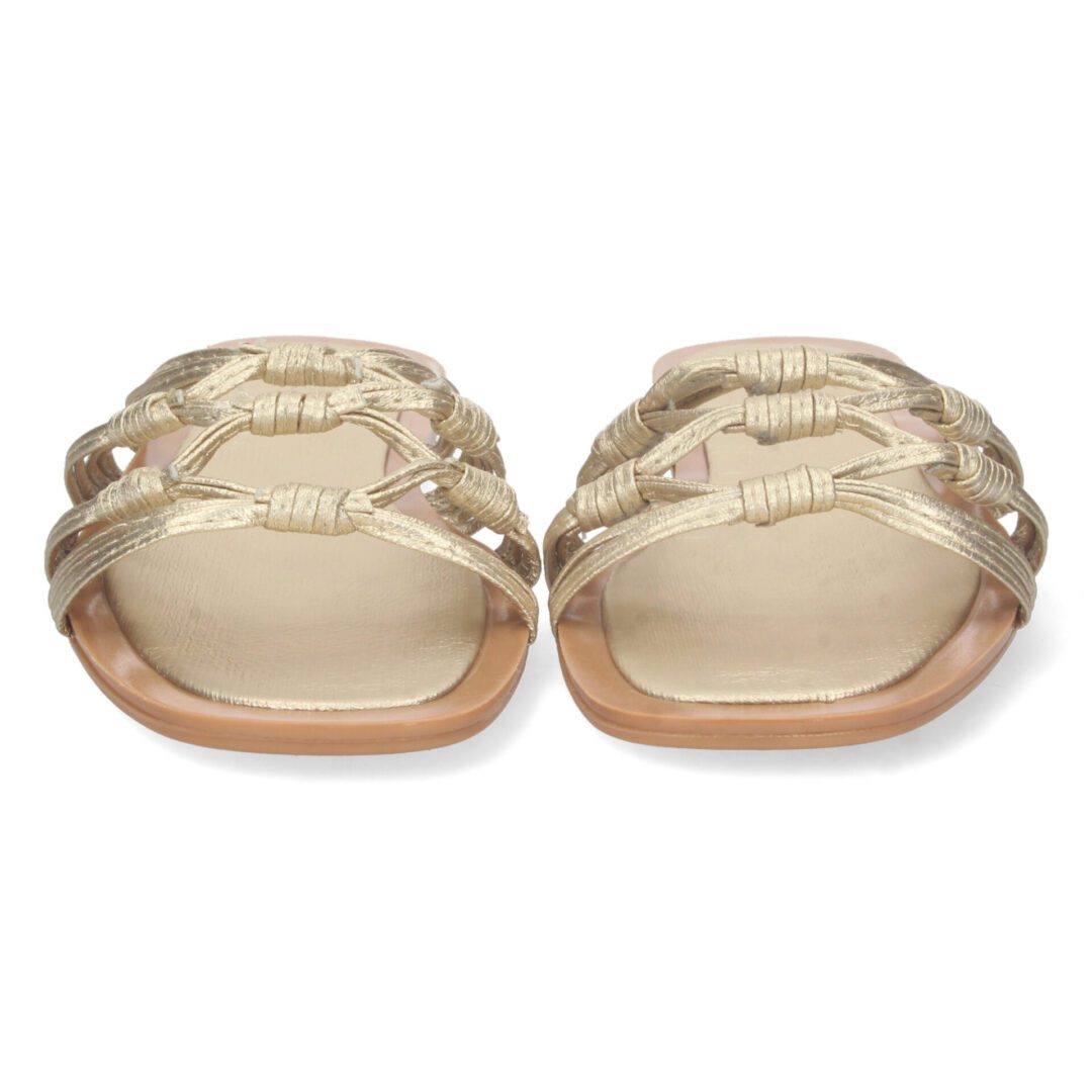 Sandalias doradas entrelazadas - Imagen 4
