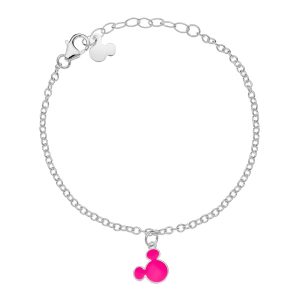«MICKEY ROSA» pulsera plata