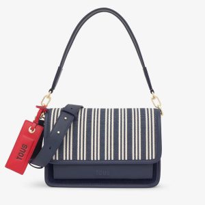 Bandolera Tous Audree Canvas Azul Marino