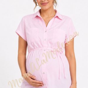 Camisa Materna Jordana manga corta en Popelina Algodón