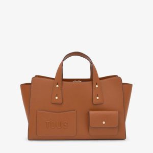 Bolso Bowling Mediano TOUS Back to Basics Camel
