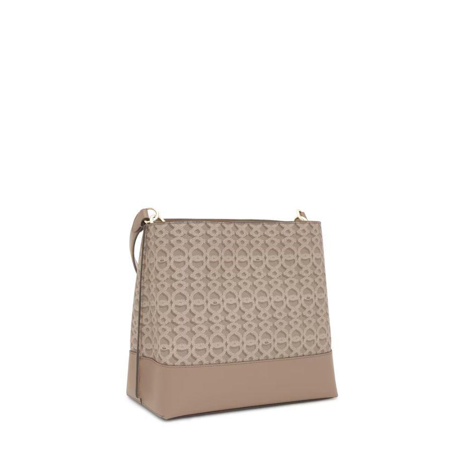Bolso bombonera mediana topo oscuro TOUS Infinity - Imagen 3