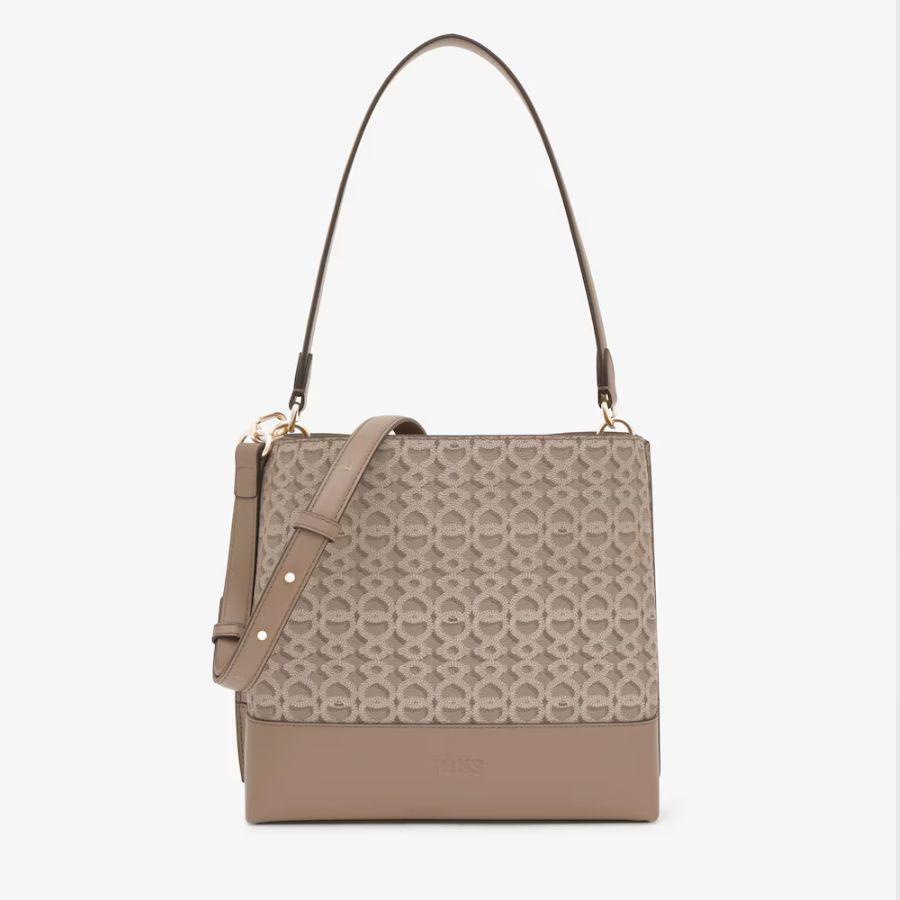 Bolso bombonera mediana topo oscuro TOUS Infinity - Imagen 2